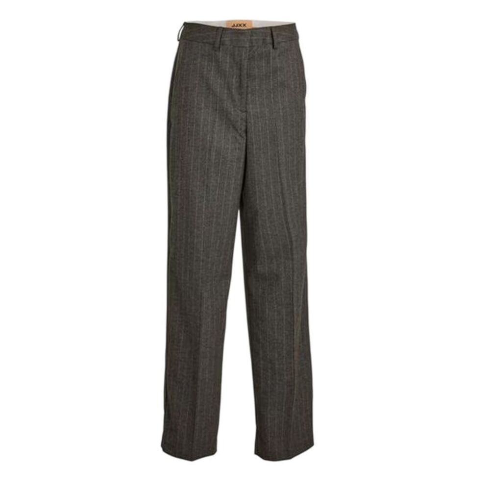 JJXX Womens/Ladies Pinstripe Straight Pants / Grey Melange